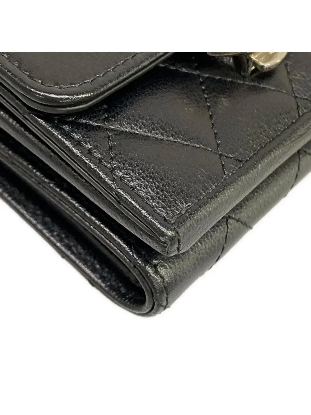 Chanel Small Flap Wallet Matrasse Black #278605C13B